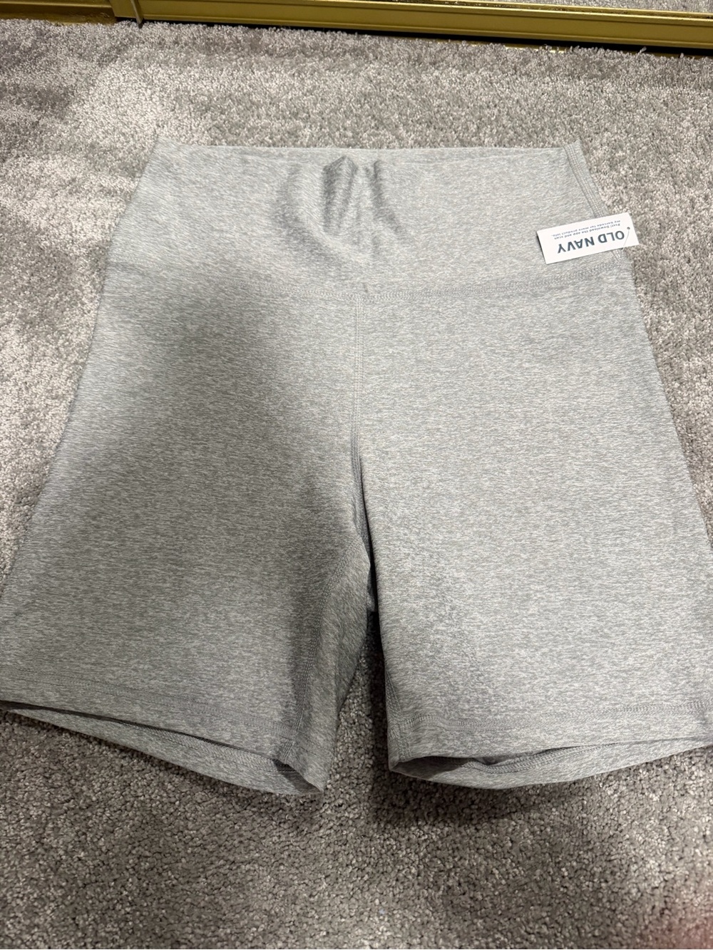 Old Navy Light Gray High-Rise Bike Shorts